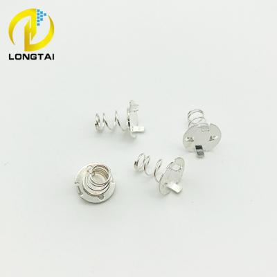 China Custom Metal Clip Button Battery Shrapnel Spring Phosphor Manganese Steel Easy Welding Copper Material Good Elasticity Good Elasticity for sale