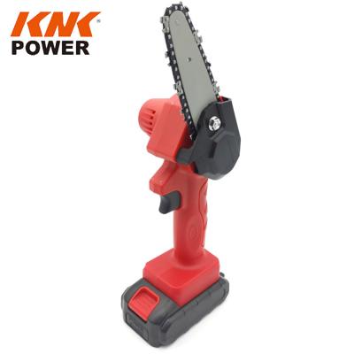 China Branch Wood Cutting 4 Inch Mini Rechargeable Chainsaw Handheld Mini Start Electric Chainsaw for sale