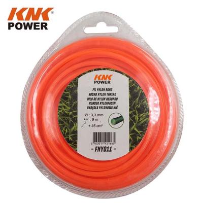 China ROUND nylon trimmer line for brush cutter 3.3mm 9m trimmer line 3mm KMTL33R9-DB for sale