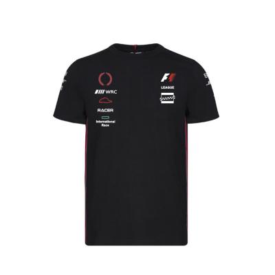 China Polyester Round Neck Casual Short Sleeve Oversized Racing T Shirts For Men Custom Logo for sale