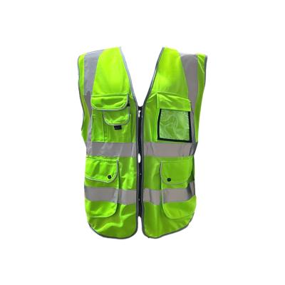 China Custom Logo High Visibility Safety Vest voor bouwvakkers Te koop