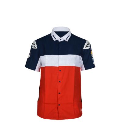 China Adults Golf Polo Shirt Quick Dry Wicking Polyester Cotton with Custom Designs Print for sale