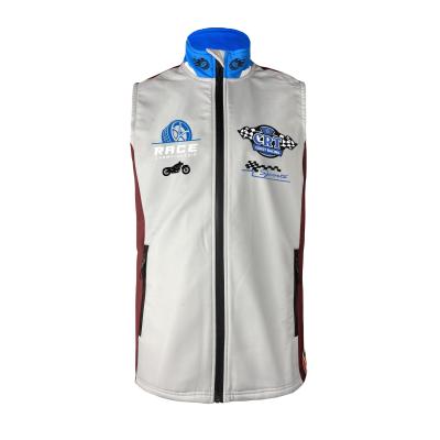 China Breathable Pit Crew Vest for Customized Motorsports Racing Sublimation 100% Polyester for sale