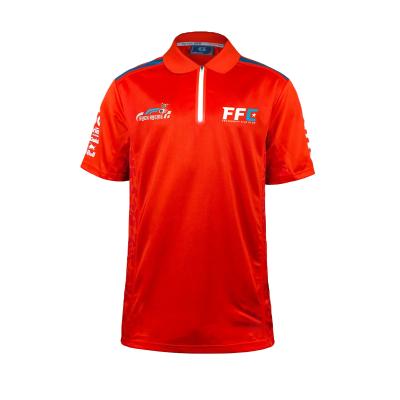 China Unisex Short Sleeve Red Racing Sports Polo Shirt with Custom Logo Racing Sports Game for sale