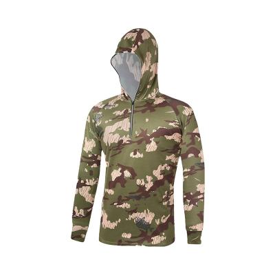 China QUICK DRY Sport Fishing Clothes OEM Custom Hight Ice Silk Sunblock Hooded Print Coat for sale