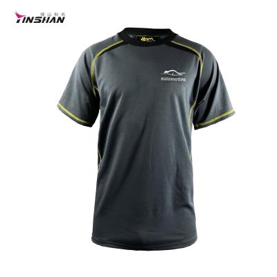 China Polyester Cotton Men's Racing Short Sleeve T-shirts with Quick Dry Fabric Customized for sale