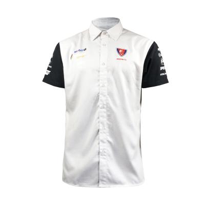 China Summer Racing Men's Polo Shirt with Contrast Panel Side Panels and Sportswear Design for sale