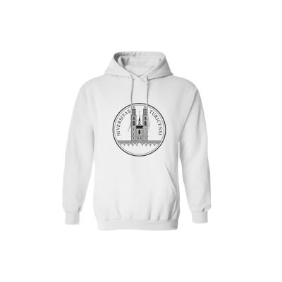 China Diseño de moda personalizado Eventos Hoodie universitario con logotipo de impresión suave transpirable en venta