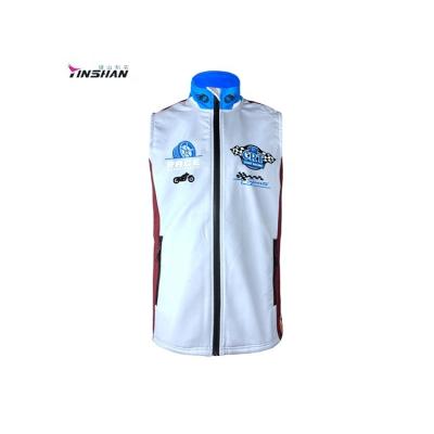 Chine Collier O-Neck Logo personnalisé étanche au vent Cargo Softshell Sport gilet de moto pour homme à vendre