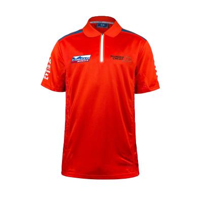 Chine Vêtements de sport de course en polyester respirant Logo personnalisé Manches courtes T-shirt de polo F1 pour hommes à vendre