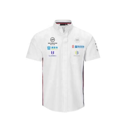 China Custom Logo Racing and Motor Sports Shirts for Men Short Sleeve Casual Customized Logo for sale