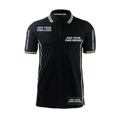 Chine Impression de logo sur mesure Polo pour hommes conçu pour les amateurs de course à vendre