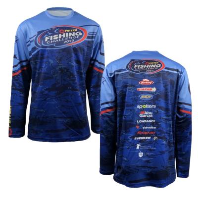 China Custom Sublimation Printing Polyester Quick Dry Long Sleeve Fishing Jerseys for Adults for sale