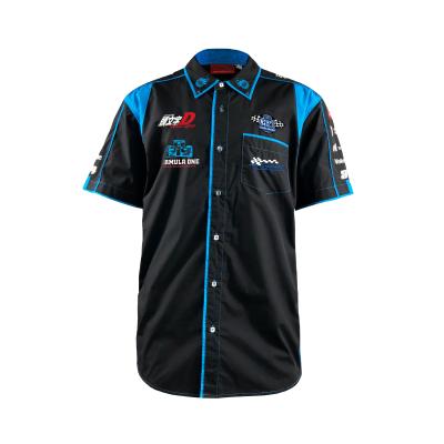 China Customize Logo Acceptable Polyester Elastane Sports Shirts for Racing Car Jacket for sale