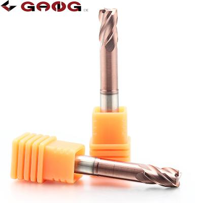 China Hebei Gangde CNC Process Ultra High Accuracy Finished Die End Mill Cutter Performance Vibration Control EndMill Supplier for sale