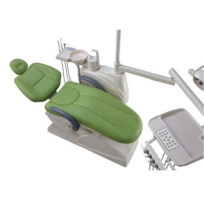 China Hospital Anteeh Luxury Dental Class A Rotating Dental Chair Hand Stitched Micro Fiber Leather Dental Unit for sale