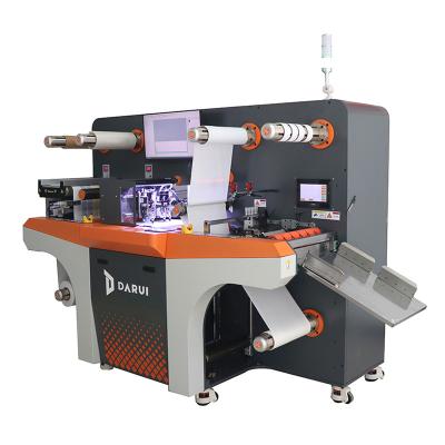 China Garment Shops DARUI D360S Automatic Flat Bed Digital Label Die Cutter Rotary Label Die Cutting Machine for sale