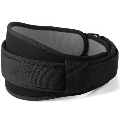 China Nylon Weightlifting Belt Gym Fitness Equipment Waist Brace Protector Bodybuilding Core Trainer for sale