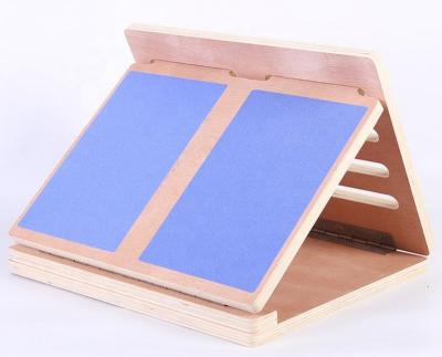 China size & Adjustable Abdomen Exercise Wooden Slope Calf Stretching Exercise Board for sale