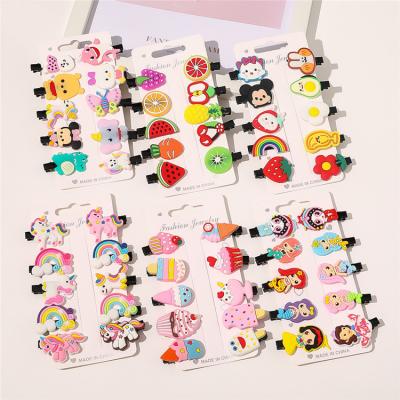 China 2020 New Arrived PS Style Hairpin Soft Plastic Plastic Iron Set Children Hair Set Cute Fashion Accessory 10pcs One for sale