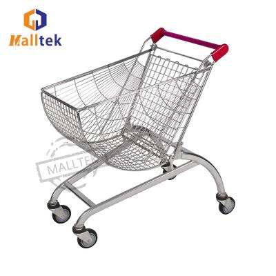 China Carro en abanico de la carretilla de las compras del metal para la carretilla plegable del ultramarinos del supermercado en venta