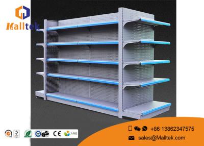 China Heavy Duty Supermarket Gondola Shelving Modern Adjustable Shelf Height for sale