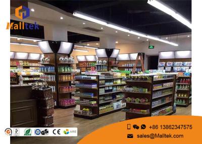 China Eco - Friendly Supermarket Gondola Shelving Double Sided Gondola Shelving for sale