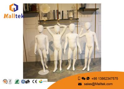 China FRP Fiberglass Mannequins , Full Body Gloss White Color Child Mannequin for sale