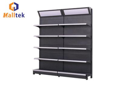 China Custom Supermarket Gondola Shelving Retail Display Racks For Convenience Store for sale