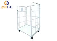 China 500kgs Supermarket Collapsible Roll Cage With Shelves for sale