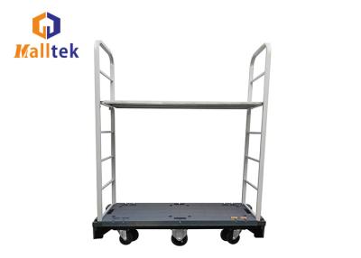 China Powder Coated Foldable U Boat Platform Cart For Supermarket for sale