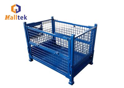 China Zusammenklappbarer Edelstahl-Draht Mesh Pallet Cages For Supermarket zu verkaufen