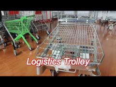 supermarket warehouse logistics trolley movable folding for transporting goods