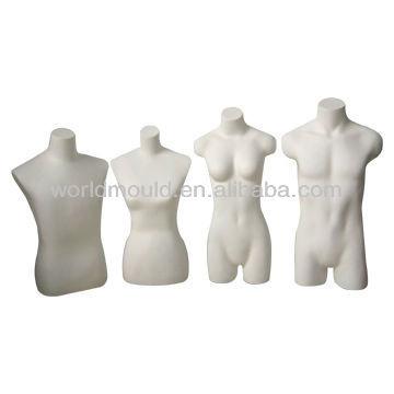 China Hot Selling Plastic Steel Blowing Half Human Body Mannequin Mold for sale