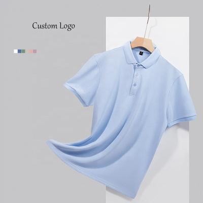 China Breathable Summer Short Sleeve T-shirt Printed Logo Embroidered Short Sleeve T-shirt Polo Advertising Shirt for sale