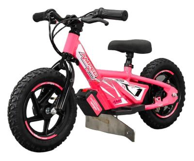 China Steel 18V removable battery or 24V 180W motor mid stacyc 12inch or 16inch style kids electric bicycle balance bike for sale