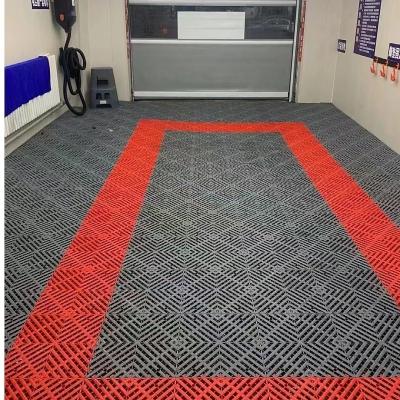 China High Quality PVC Flooring Garages Industrial Rubber Static Plastic Garage Flooring For Garage for sale