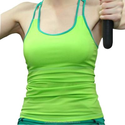 China Custom Gym Wear Anti-UV Training Shirts Sexy Fitness Yoga Tank Top Supplier In Shanghai for sale