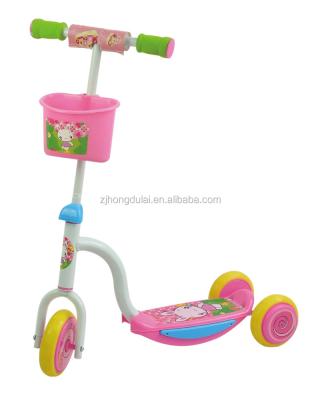 China Popular PVC rabit kick scooters china scooter kids three wheel scooter price beautiful with music cart light HDL-702 for sale