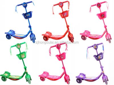 China PVC+PP HDL-703 best selling 3 wheel kids kick scooter for sale