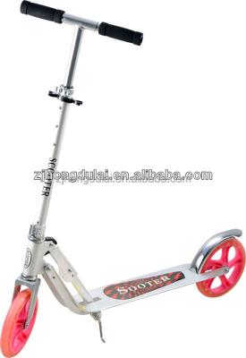 China PU wheel hot toys for adults with big cutoff oxelo aluminum wheels kick scooter for sale