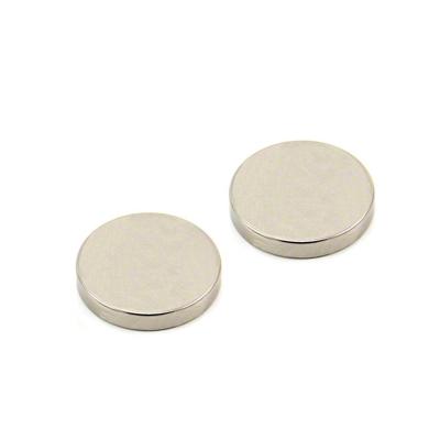 China Industrial magnet nickel coated strong power small round ndfeb magnet N35 disc neodymium magnet for sale