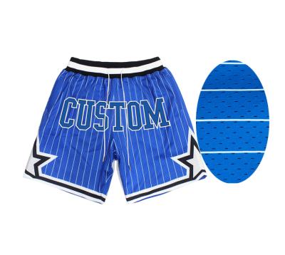 China Mesh Boys Logo Embroidery Shorts Whit Pocket Long Team Mba Retro QUICK DRY Sublimation Basketball Kids Vintage Custom Wholesale Mens QUICK DRY for sale