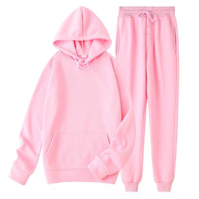 China Custom Men's French Terry Sweatsuit Training Wear Hoodie Pink Fashion Breathable Tracksuits Full Set For Winter for sale