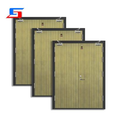 China Fire prevention High Quality Engineered Fire Door Metal Frame Door Decorative Metal Custom Steel Eecurity Door for sale