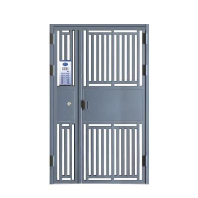 China Anti-Theft Apartment Main Entrance Gate Grille Zinc Alloy Exterior Security Door Metal Frame Door Exterior Doors For Houses for sale