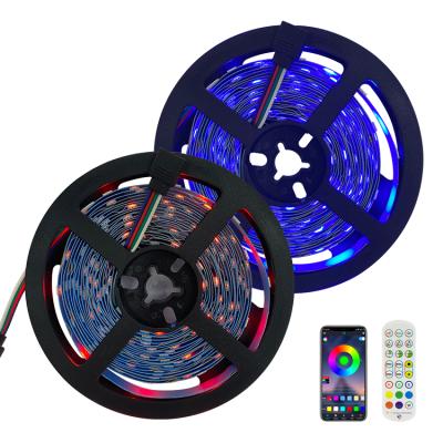 China Responsive Home Design Led Strip Light RGB Music 16.4 Band Led Smart Pi DC12V Remote Control Hotel 5M for sale