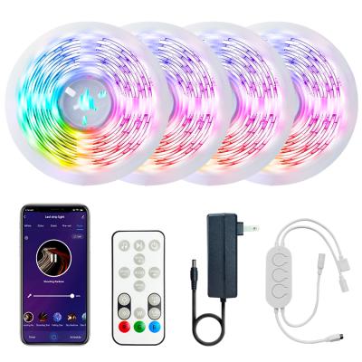 China Residential RGB Led Strip Light Music Sync Home Decor With Smart Wifi APP Remote Control For Home Party for sale