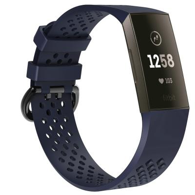 China High Quality Silicone Sport Wristband Strap Silicone Strap Watch Band For Fitbit Charge 3 for sale