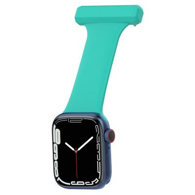 China Silicone Apple Watch Nurse Strap Rubber For Apple Watch S8 SE for sale